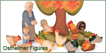 Ostheimer figures and wooden dollhouses
