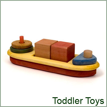 Natural wooden toys for toddlers from Europe