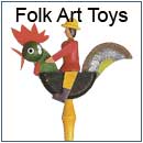 Wooden folk art toys