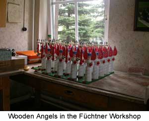 Wooden Angels in the Fuechtner Workshop